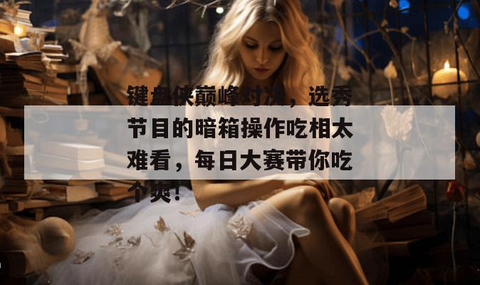 键盘侠巅峰对决，选秀节目的暗箱操作吃相太难看，每日大赛带你吃个爽！